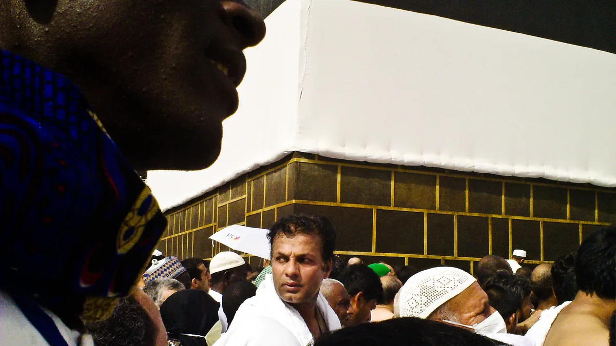 Pilgrims performing Tawaf at Masjid al-Haram